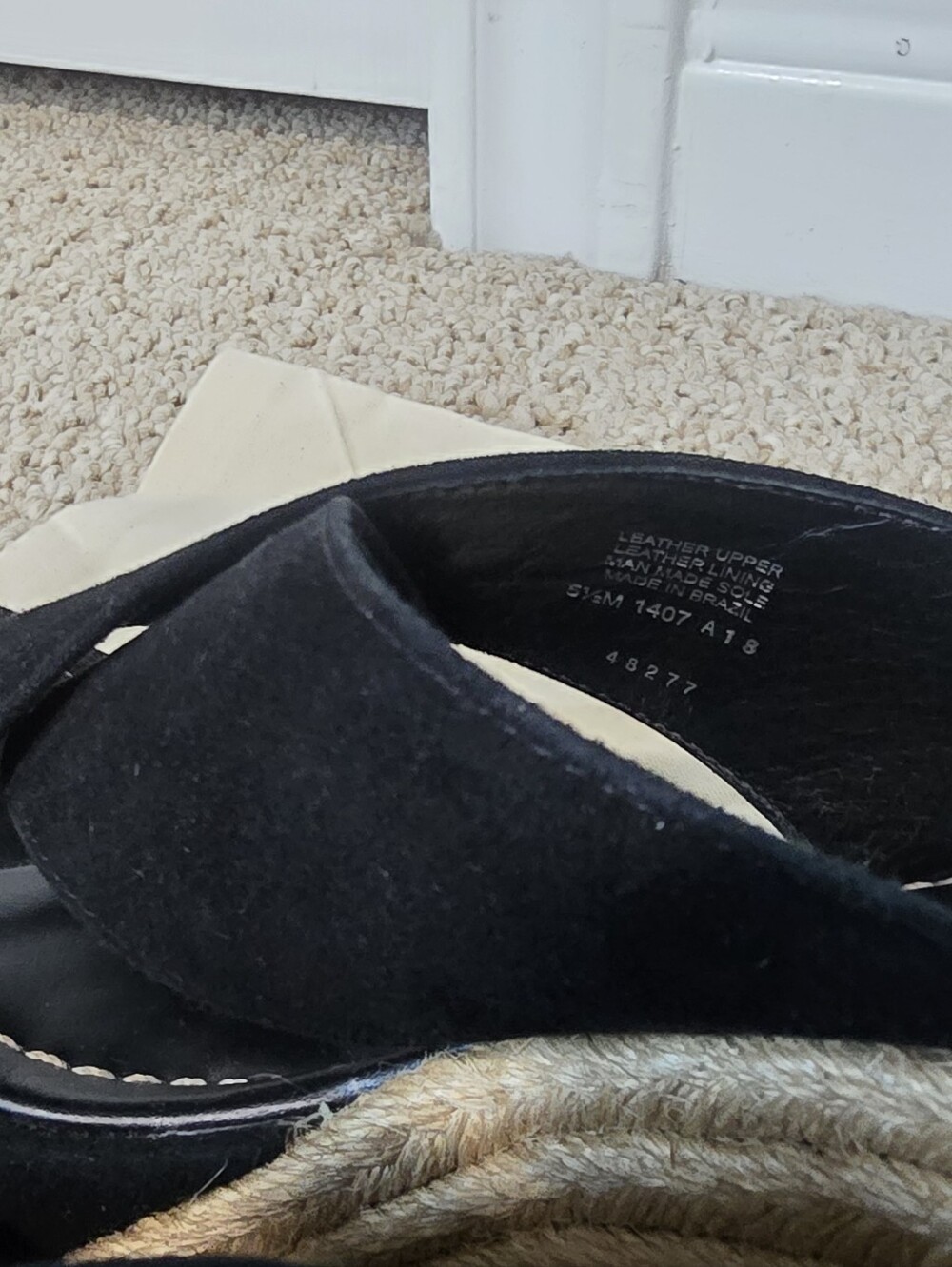 Tory Burch Black Bailey Wedge Sandal Size 5.5 - Picture 5 of 6